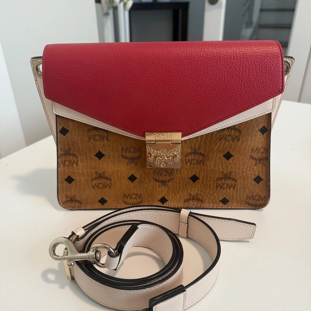 LOW START MCM ITALIAN MADE COLORBLOCK CROSS BODY